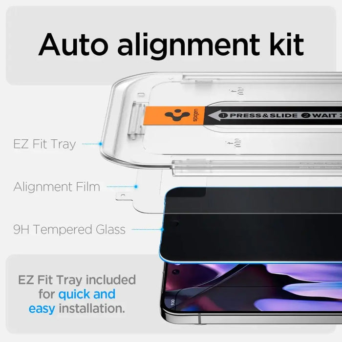 Spigen Glas.TR ’Ez Fit’ Privacy HD 2 пакета стъкло