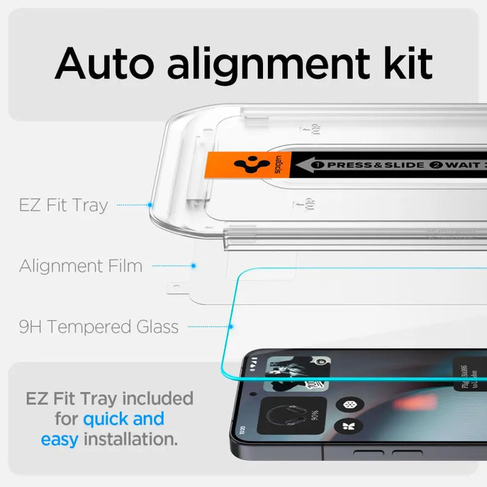 Spigen Glas.TR EZ Fit Tempered Glass 2-pack for Nothing