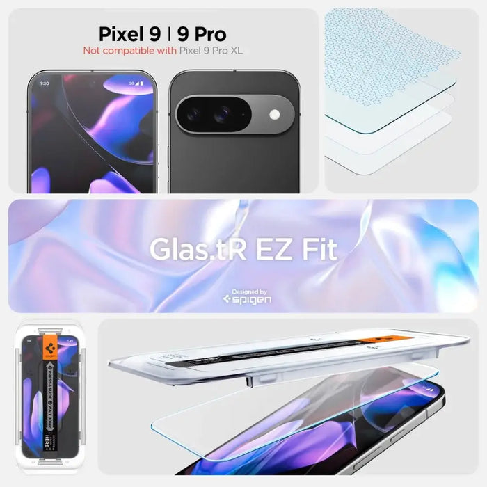 Spigen Glas.tR EZ Fit закалено стъкло с апликатор за Google