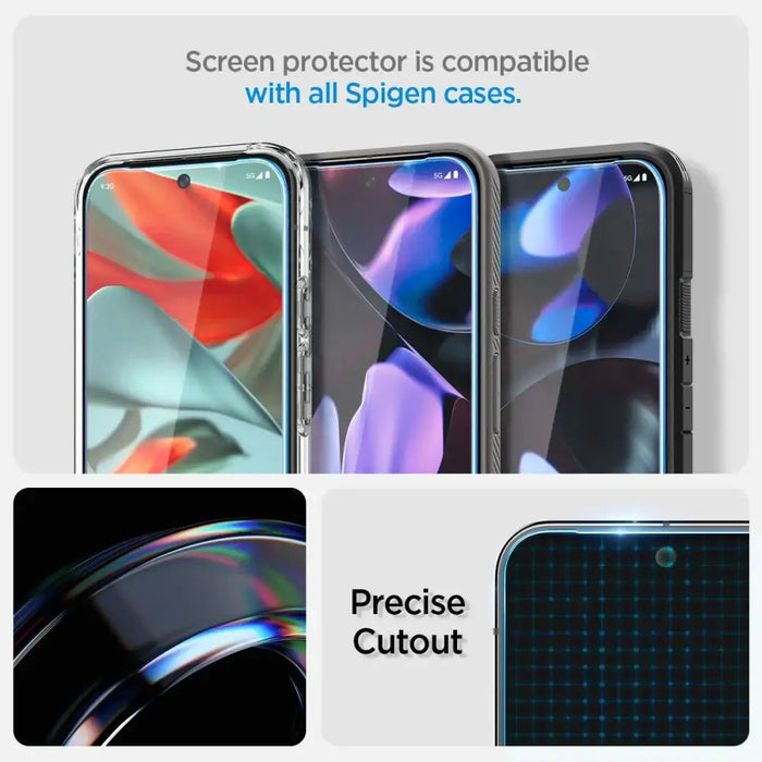 Spigen Glas.tR EZ Fit закалено стъкло с апликатор за Google