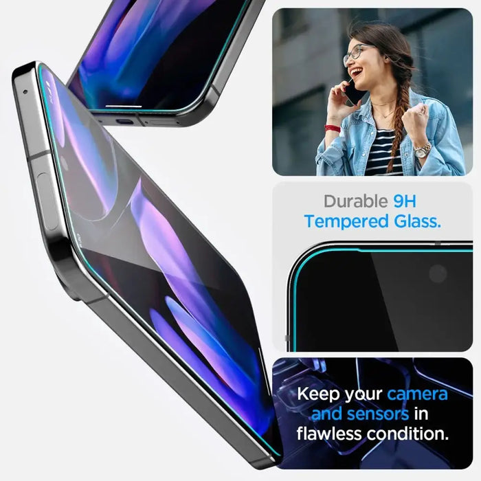 Spigen Glas.tR EZ Fit закалено стъкло с апликатор за Google