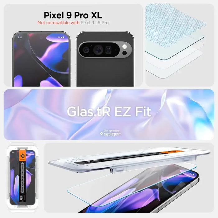 Spigen Glas.tR EZ Fit закалено стъкло с апликатор за Google