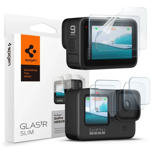 Spigen Glass.tR Slim Tempered Glass + Film 2-Set за GoPro