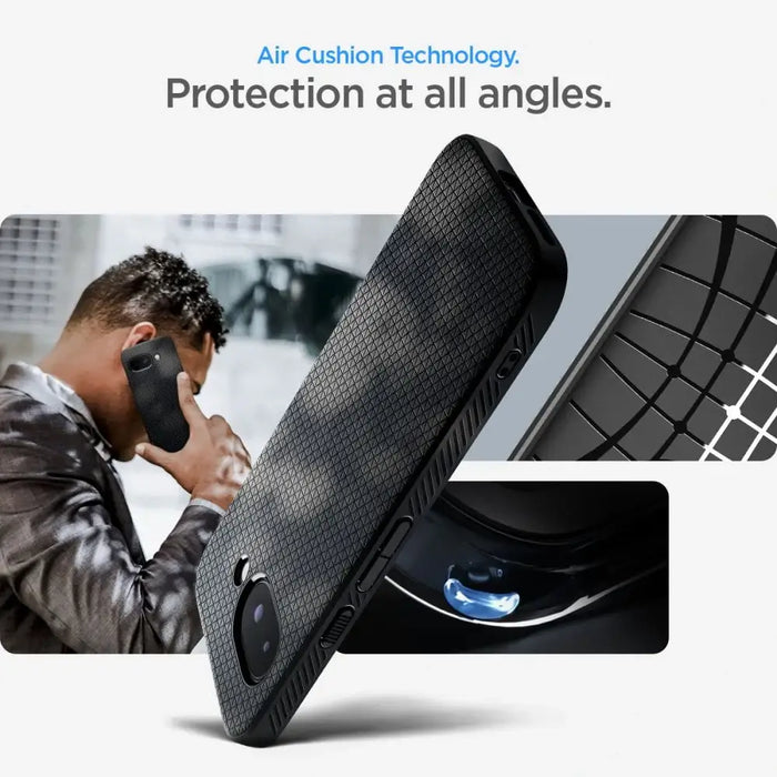 Spigen Liquid Air Case за Google Pixel 9A - черен мат