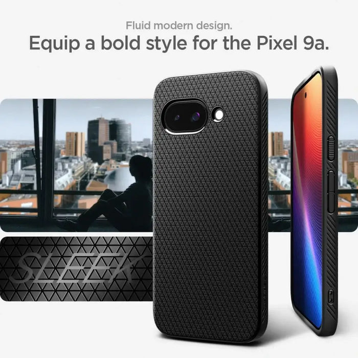 Spigen Liquid Air Case за Google Pixel 9A - черен мат