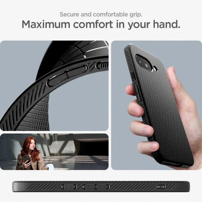 Spigen Liquid Air Case за Google Pixel 9A - черен мат