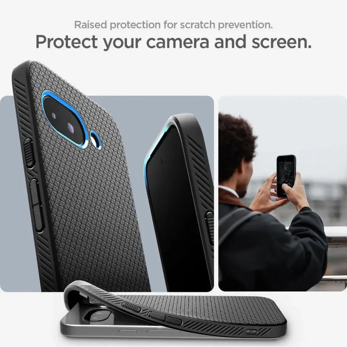 Spigen Liquid Air Case за Google Pixel 9A - черен мат
