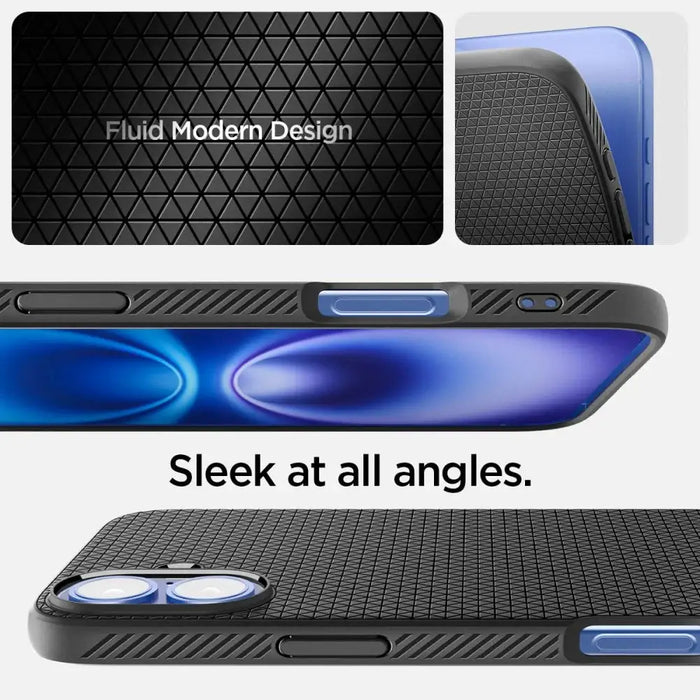 Spigen Liquid Air Case за iPhone 16 Plus - черен