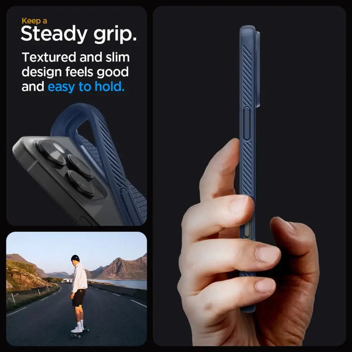 Spigen Liquid Air Case за iPhone 16 Pro Max - син