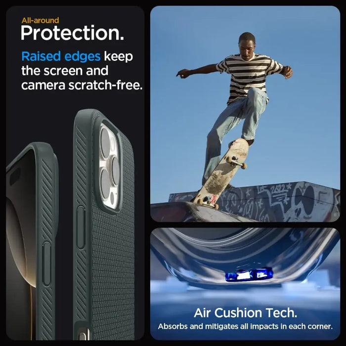 Spigen Liquid Air Case за iPhone 16 Pro Max - зелен