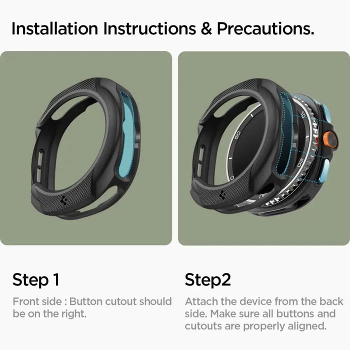 Spigen Liquid Air Case за Samsung Galaxy Watch 8 Classic 46