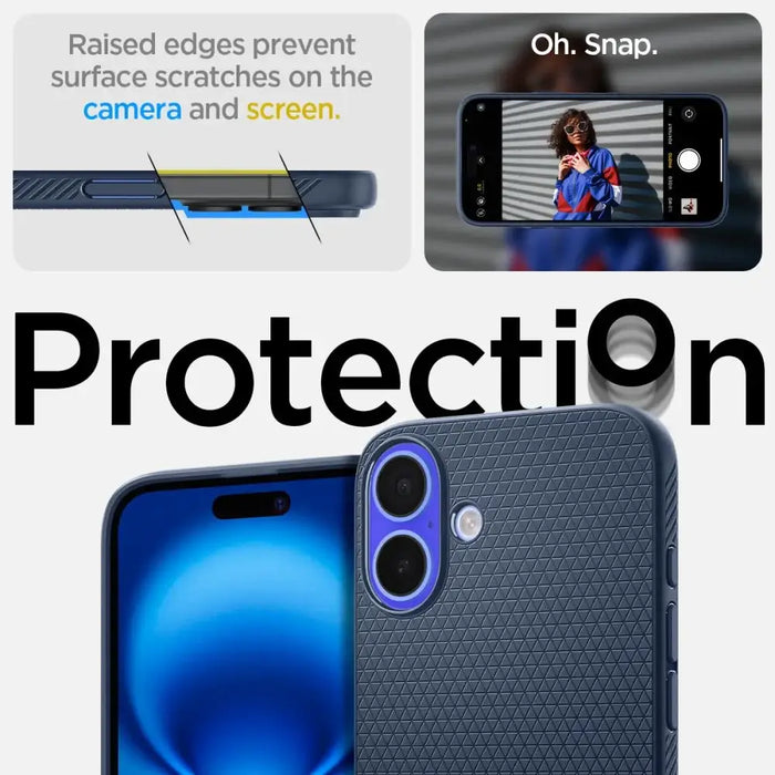 Spigen Liquid Air iPhone 16 Case - син