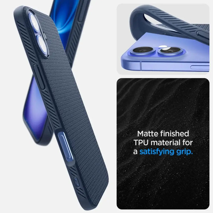 Spigen Liquid Air iPhone 16 Case - син