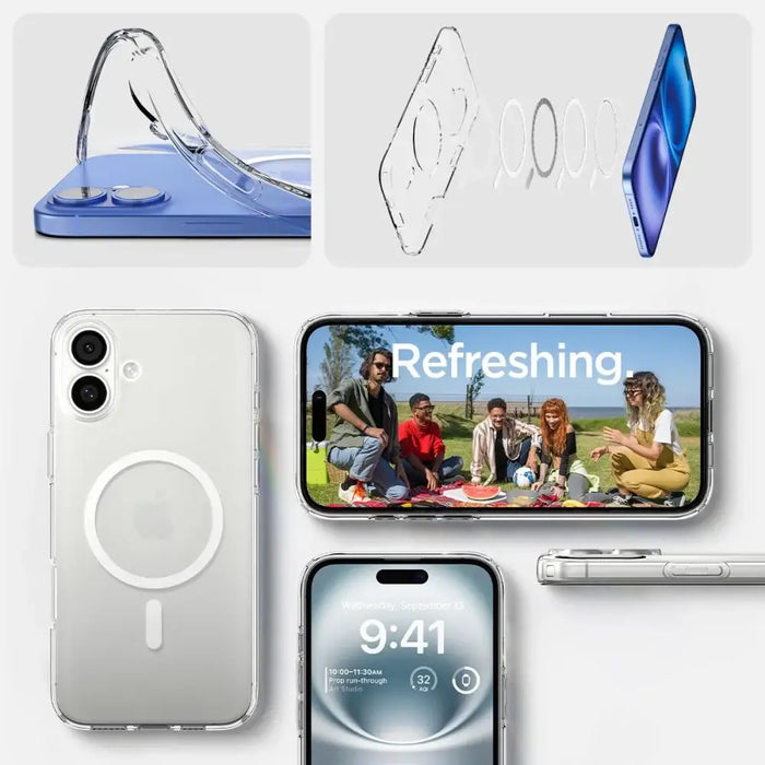 Spigen Liquid Crystal Mag Case с MagSafe за iPhone 16 Plus