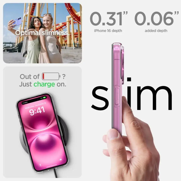 Spigen Liquid Crystal Mag Case с MagSafe за iPhone 16