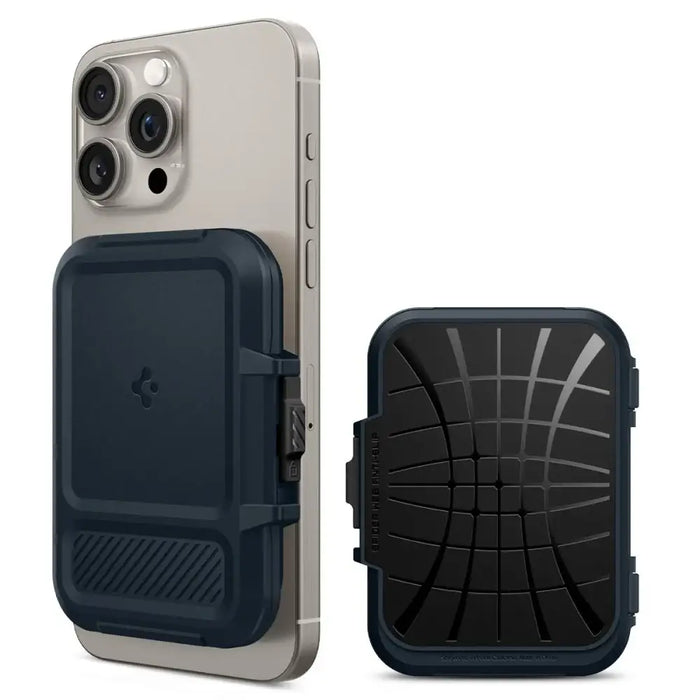 Spigen Lock Fit MagSafe Card Case - Navy Blue