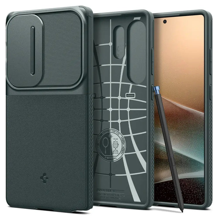 Spigen Optik Armor Case за Samsung Galaxy S25 Ultra - зелен