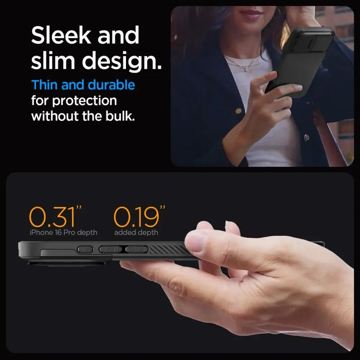 Spigen Optik Armor Mag Case с MagSafe за iPhone 16 Pro Max