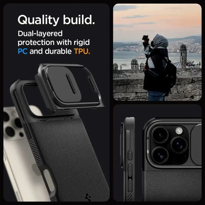 Spigen Optik Armor Mag Case с MagSafe за iPhone 16 Pro Max