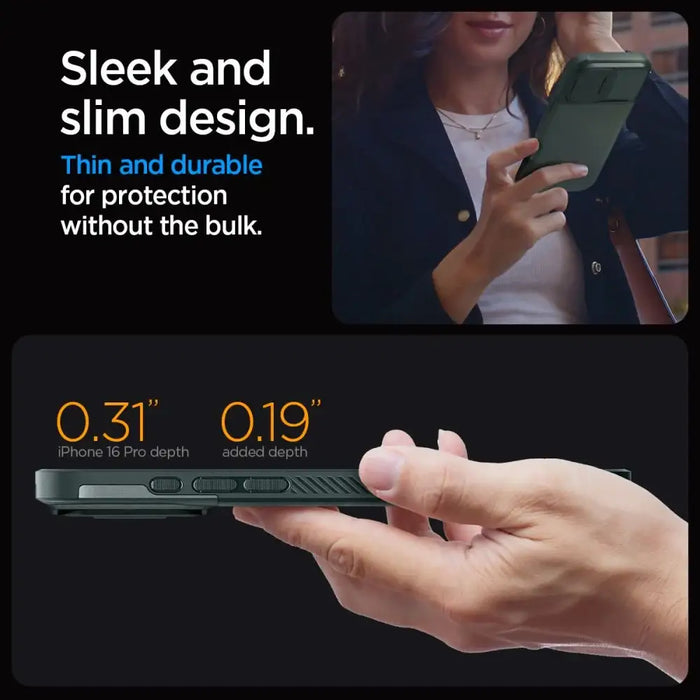 Spigen Optik Armor Mag Case с MagSafe за iPhone 16 Pro Max