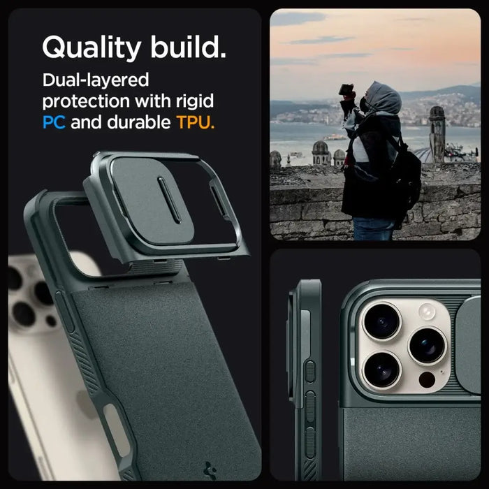 Spigen Optik Armor Mag Case с MagSafe за iPhone 16 Pro Max