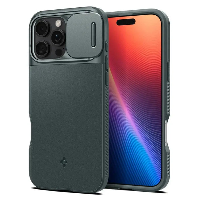 Spigen Optik Armor Mag Case с MagSafe за iPhone 16 Pro