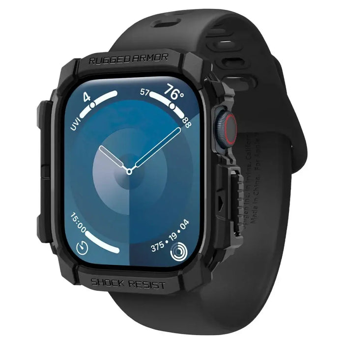 Spigen Rugged Armor Case за Apple Watch 10 (42 мм) - черен