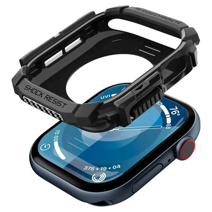 Spigen Rugged Armor Case за Apple Watch 10 (42 мм) - черен