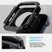 Spigen Rugged Armor Case за Apple Watch 10 (42 мм) - черен