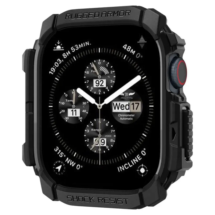 Spigen Rugged Armor Case за Apple Watch 10 (42 мм) - черен