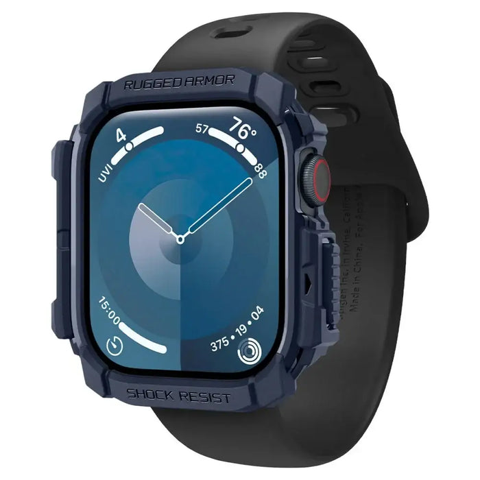 Spigen Rugged Armor Case за Apple Watch 10 46mm - Navy Blue