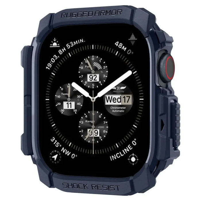 Spigen Rugged Armor Case за Apple Watch 10 46mm - Navy Blue