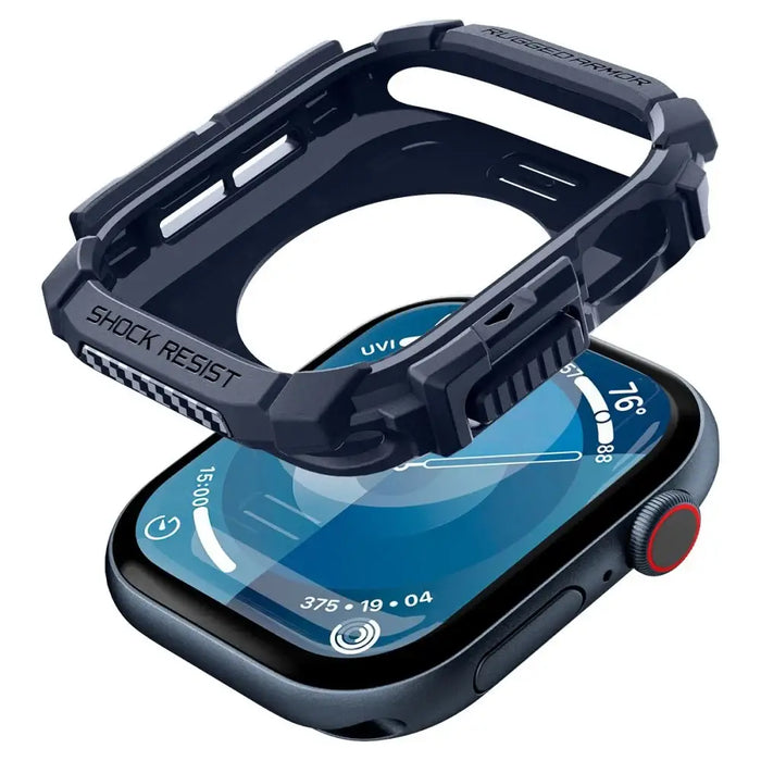 Spigen Rugged Armor Case за Apple Watch 10 46mm - Navy Blue