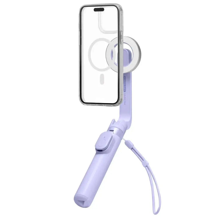 Spigen S571W MagSafe Bluetooth селфи стик със статив лилав