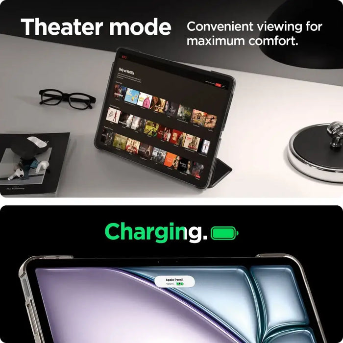 Spigen Smart Fold Case за iPad Air 13’’ 2024 - черен
