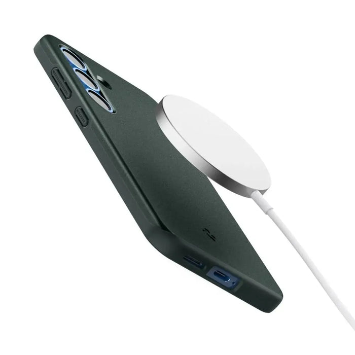 Spigen Thin Fit Mag Case за Samsung Galaxy S25 - зелен