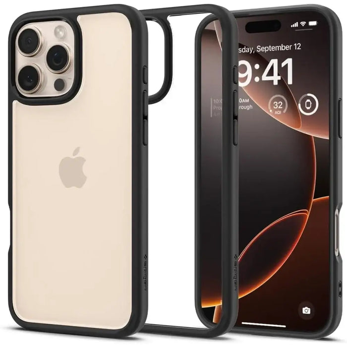 Spigen Ultra Hybrid Case за iPhone 16 Pro Max - черен мат