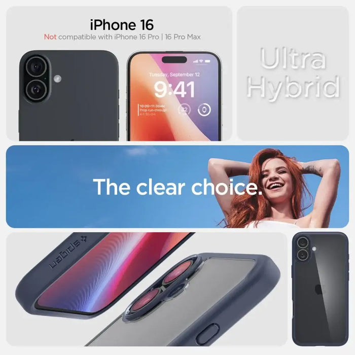 Spigen Ultra Hybrid MagSafe за iPhone 16 - син