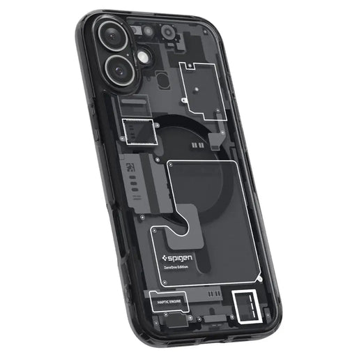 Spigen Ultra Hybrid MagSafe Zero One за iPhone 16 - тъмно