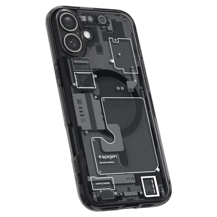 Spigen Ultra Hybrid MagSafe Zero One за iPhone 16 - тъмно