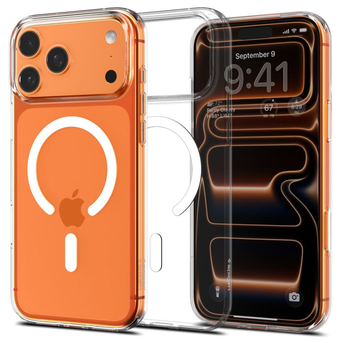 Калъф Spigen Liquid Crystal MagSafe за iPhone 17 Pro - прозрачен и бял