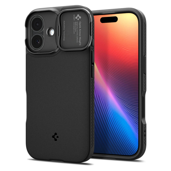 Калъф Spigen Optik Armor MagSafe за iPhone 17 - черен