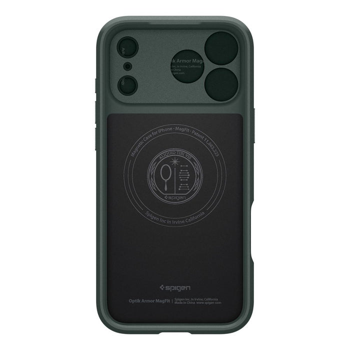 Калъф Spigen Optik Armor MagSafe за iPhone 17 Pro - зелен