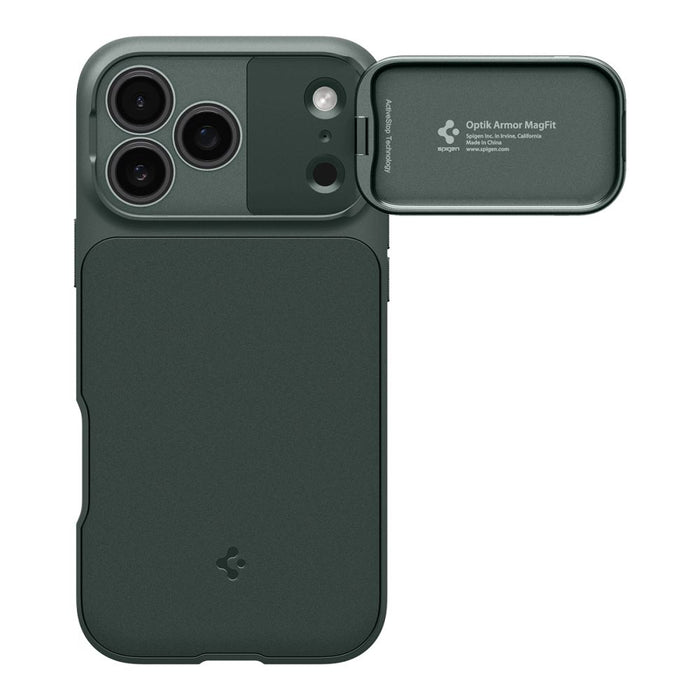 Калъф Spigen Optik Armor MagSafe за iPhone 17 Pro - зелен