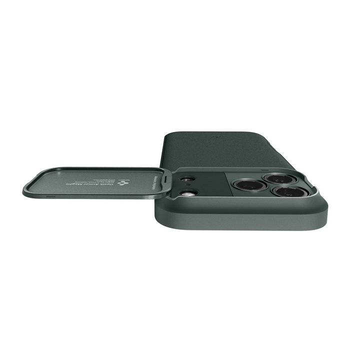 Калъф Spigen Optik Armor MagSafe за iPhone 17 Pro Max - зелен