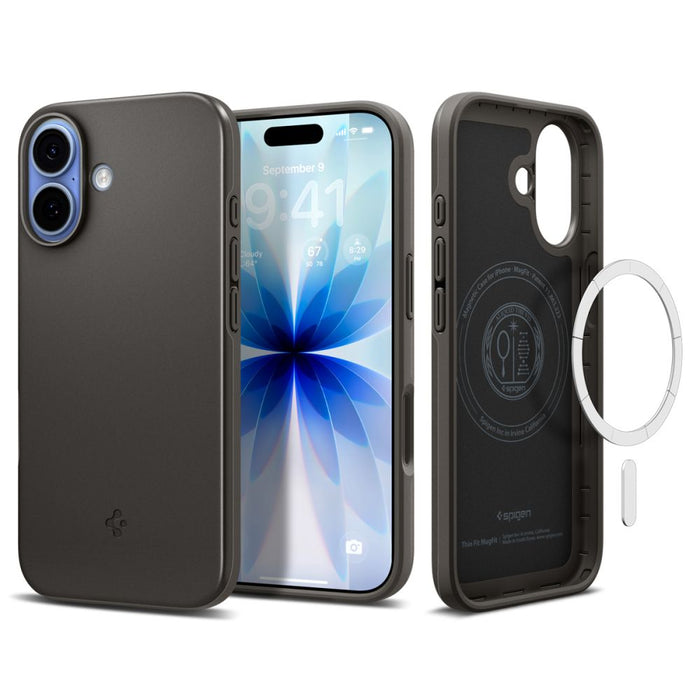 Калъф Spigen Thin Fit MagSafe за iPhone 17 - сив