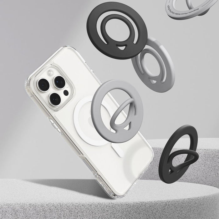 Магнитен пръстен Spigen Dual Pop Mag MagSafe за телефон - черен