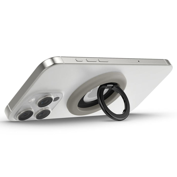 Магнитен пръстен Spigen Nano Pop MagSafe за телефон - сив и черен