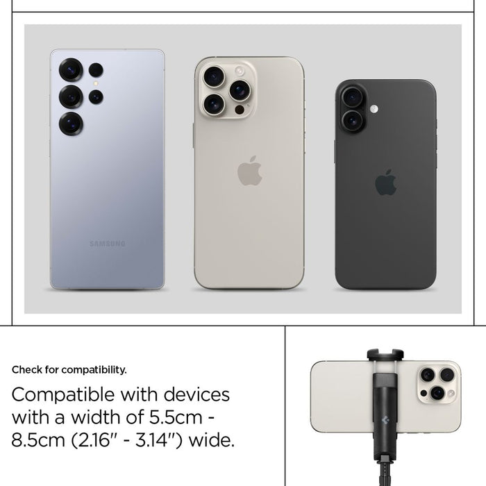 Селфи стик Spigen S541W Bluetooth - черен