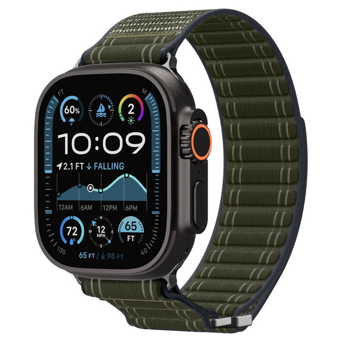 Каишка Spigen WBF0 за Apple Watch 44 / 45 / 46 / 49 мм - зелена
